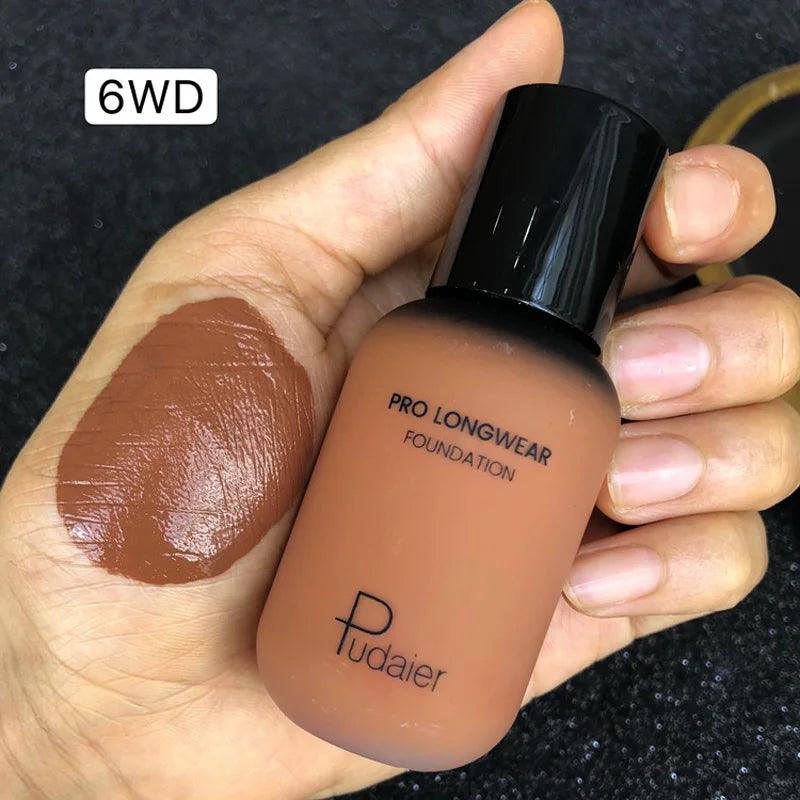 Face liquid foundation makeup waterproof base whitening cover dark circle