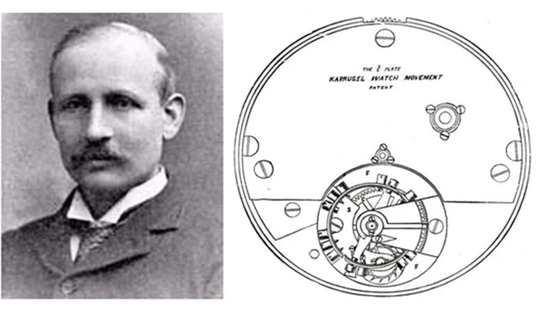 Haofa luxury men watch carrousel sapphire starry dial mechanical wristwatch