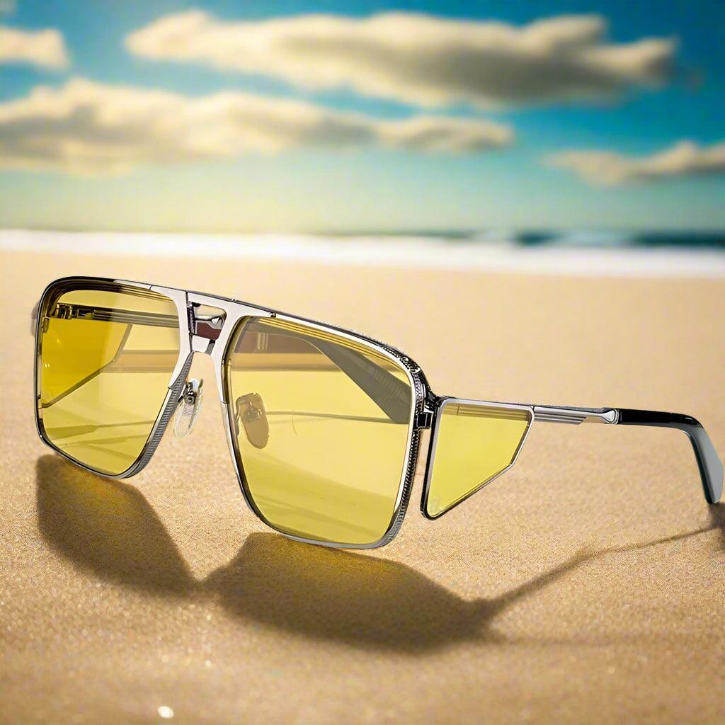 JACQUE MARIE MAGE,Assen alloy handmade sunglasses classical vintage