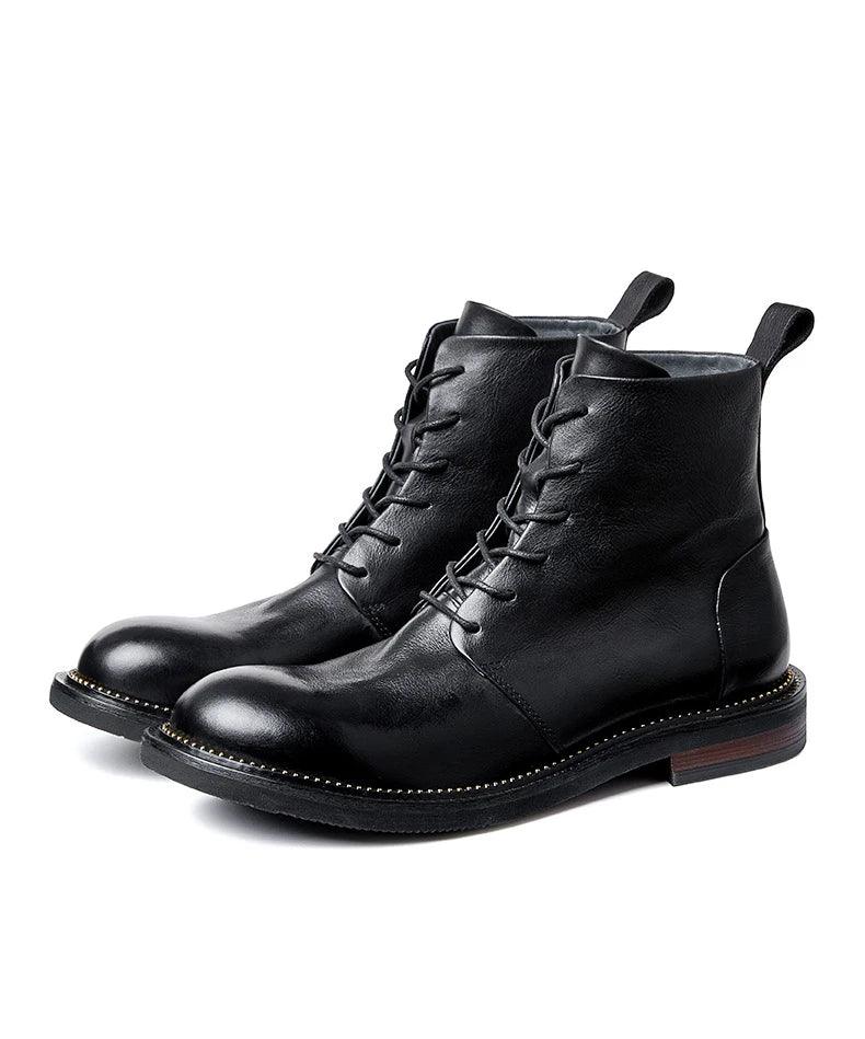 Handmade high quality soft leather boots in British style