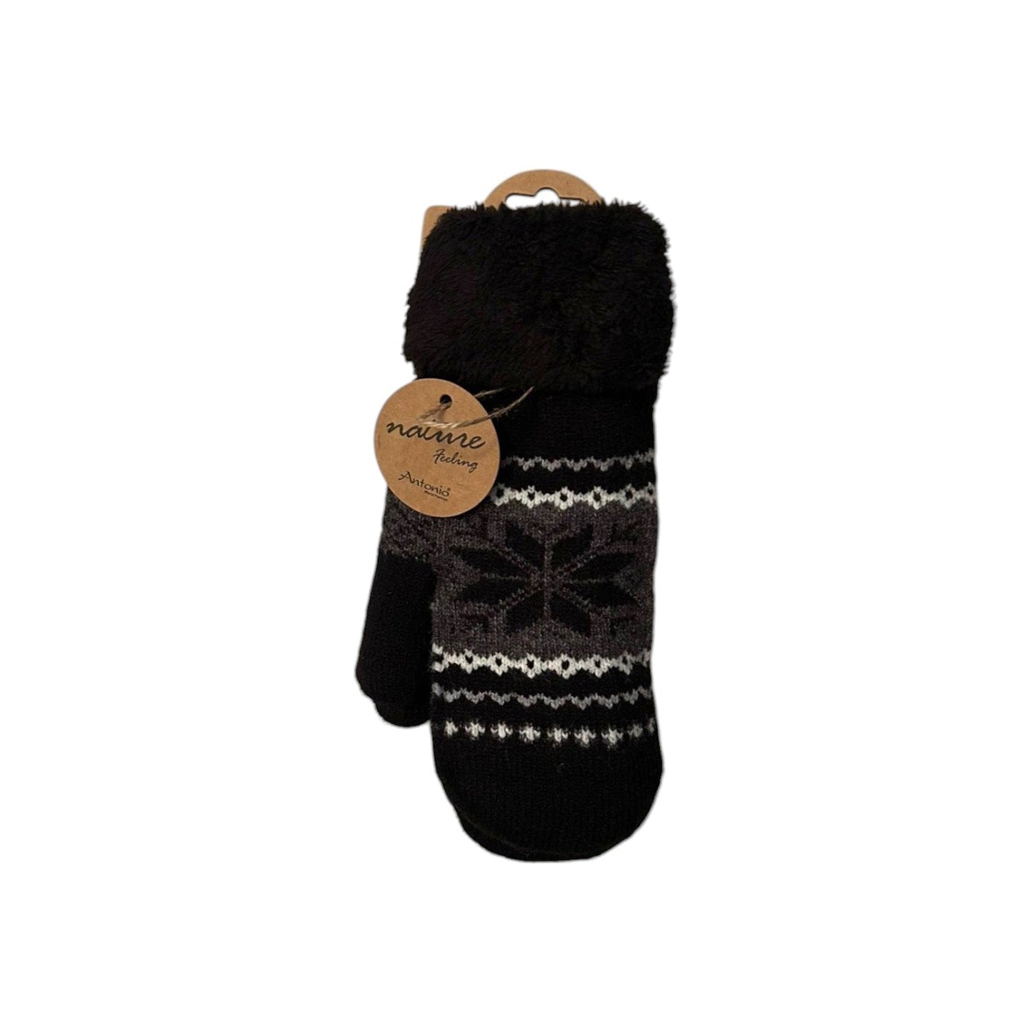 Winter Damen Fäustlinge » Winterfäustlinge Schneeflocke » Damenhandschuhe » warme Strickhandschuhe