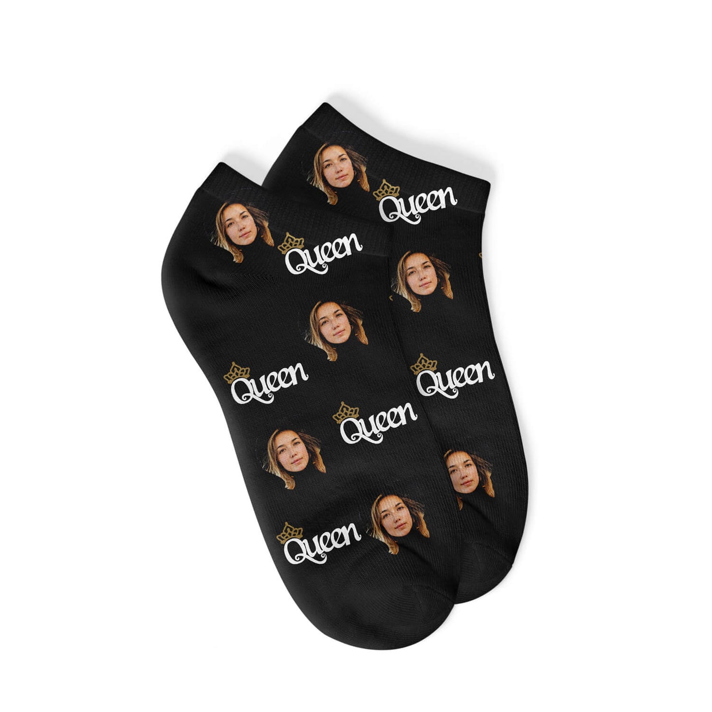 Personalisierte Queen Sneakersocken