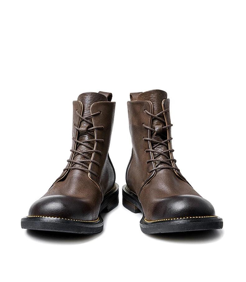 Handmade high quality soft leather boots in British style