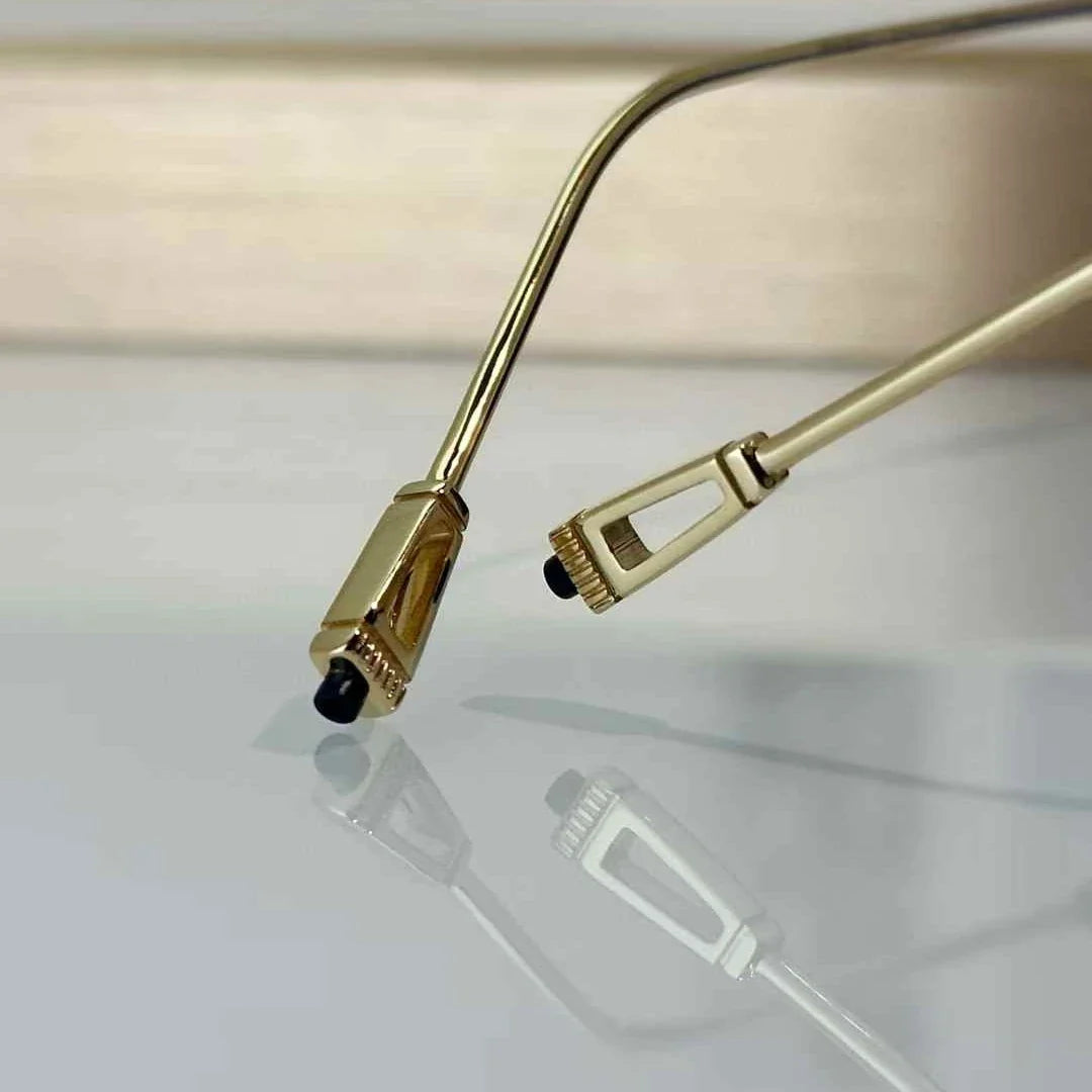 T Henri berlinette ultralight titanium square pilot sunglasses