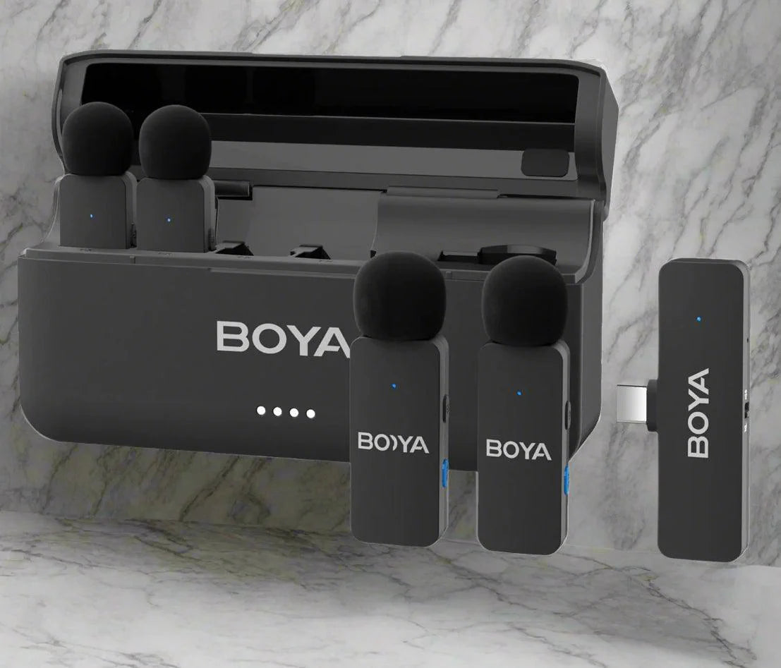 BOYA-V4U wireless microphone for phone & pc video recording live streaming