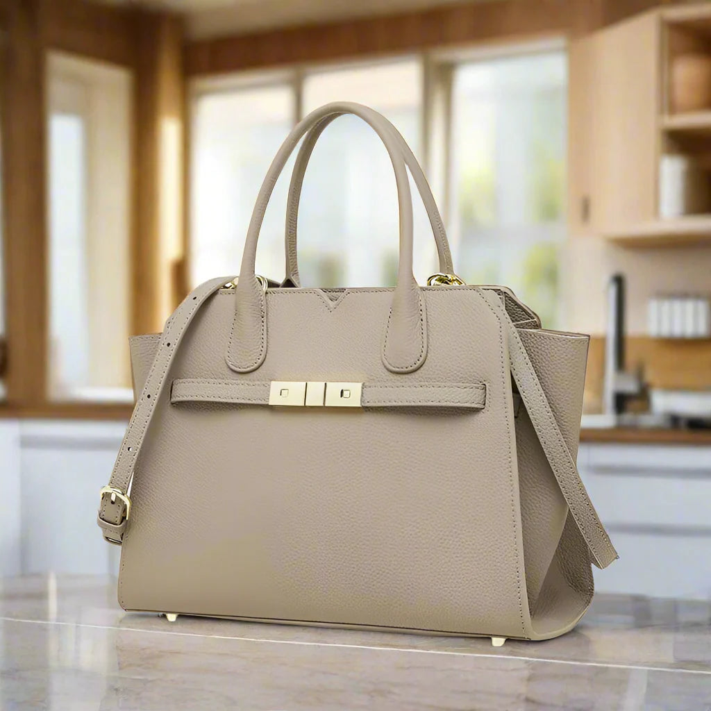 Modern leather tote for women functional & fashionable design