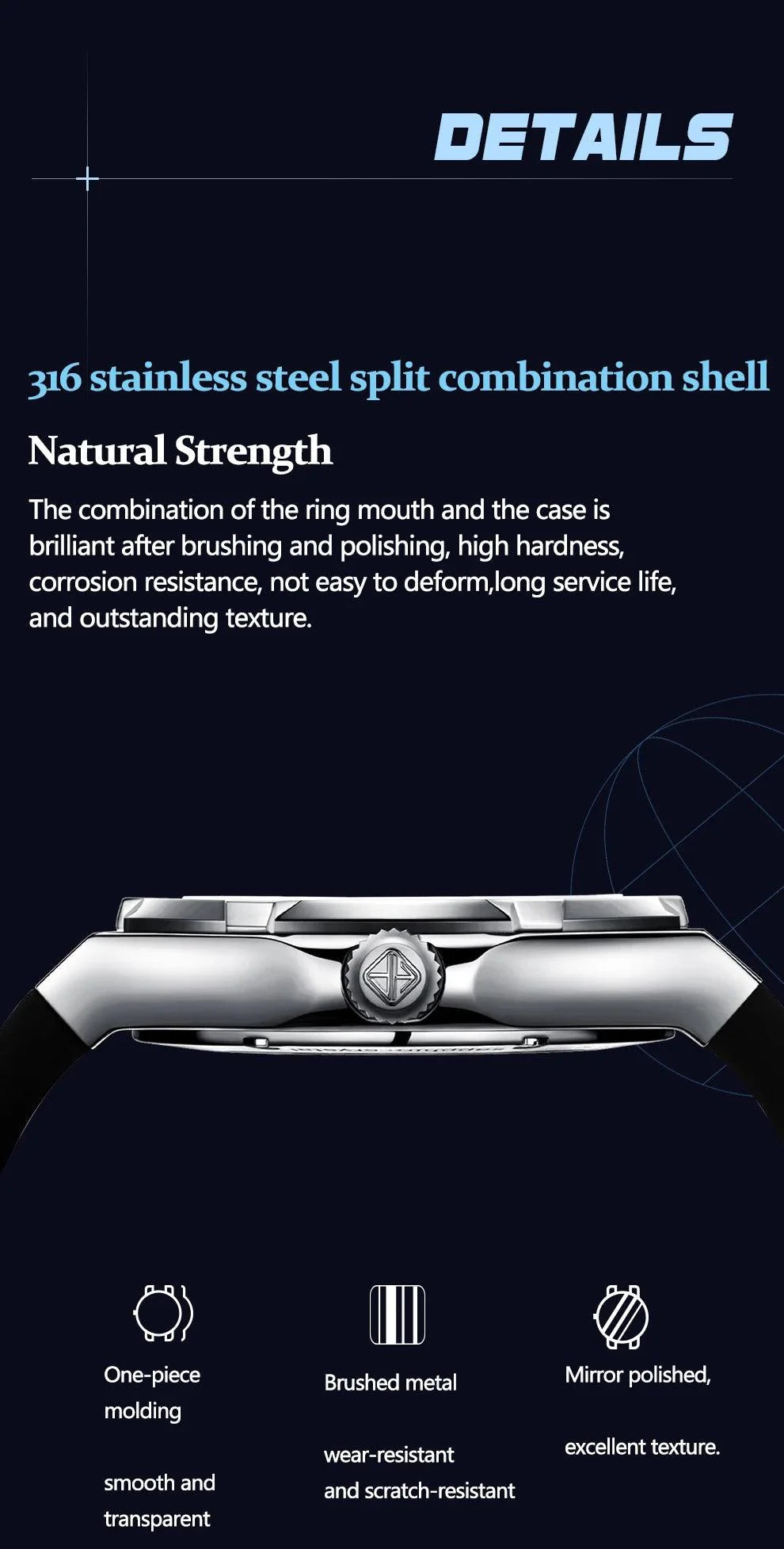 Haofa skeleton,Luxury automatic mechanical watch