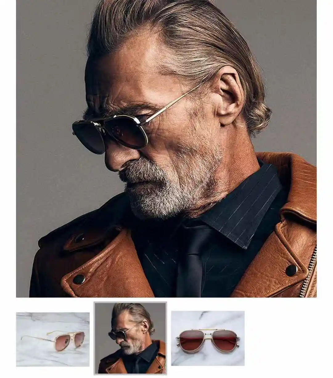 Jacques Marie Mage COMMANDER sunglasses bold premium titanium frame