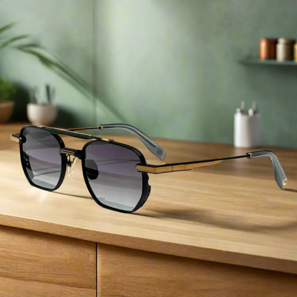 Classic Henri sunglasses inspire retro academic style weightless alloy