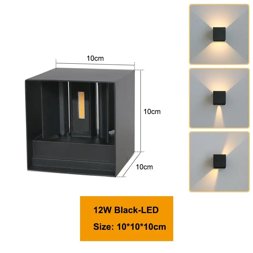 LED Wall Lamp IP65 – Waterproof Indoor/Outdoor Wall Light