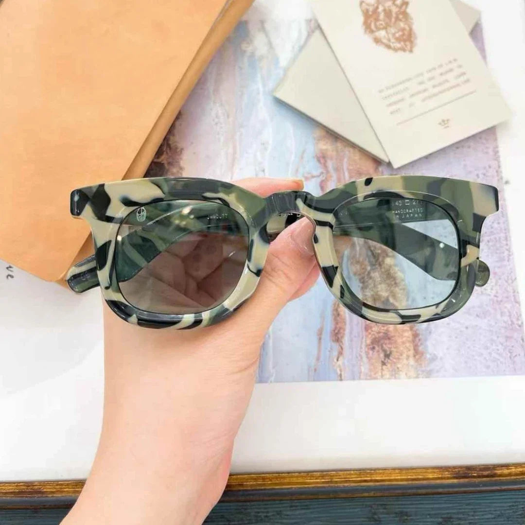 Jacques Marie Mage DEVAUX Inspired sunglasses thick acetate retro square