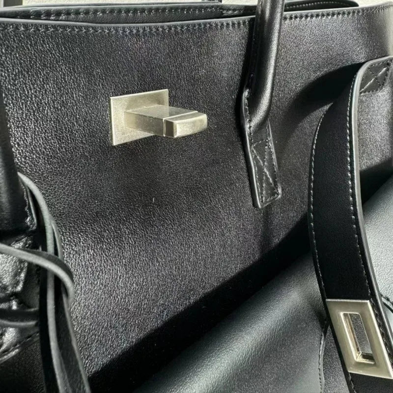 Designer cow split leather large capacity shoulder women bag