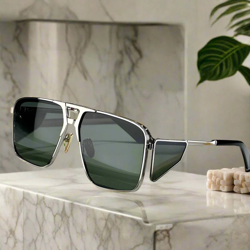 JACQUE MARIE MAGE,Assen alloy handmade sunglasses classical vintage