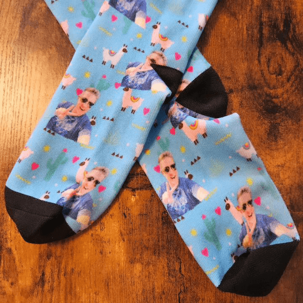 Personalisierte Alpaka Sneakersocken