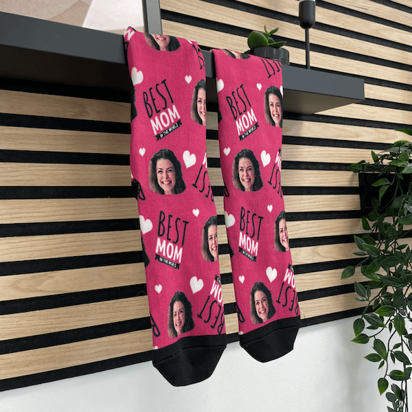 Personalisierte Mama/Mom Sneakersocken "BEST MOM"