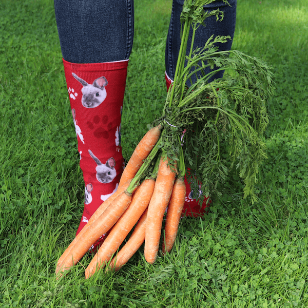 Personalisierte Kaninchen Sneakersocken