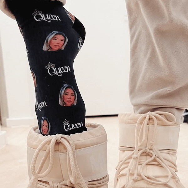 Personalisierte Queen Socken