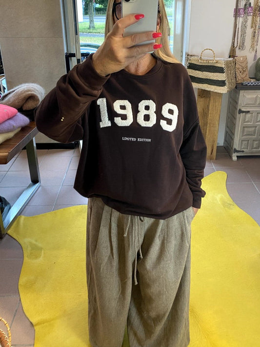 Sweatshirt 1989 Coffee Braun aus Baumwolle - One Size