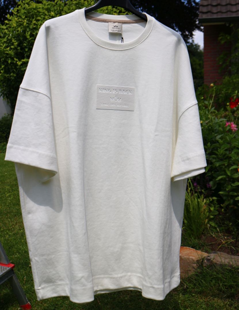 T-Shirt Herren / Unisex King Is Back Baumwolle Weiß