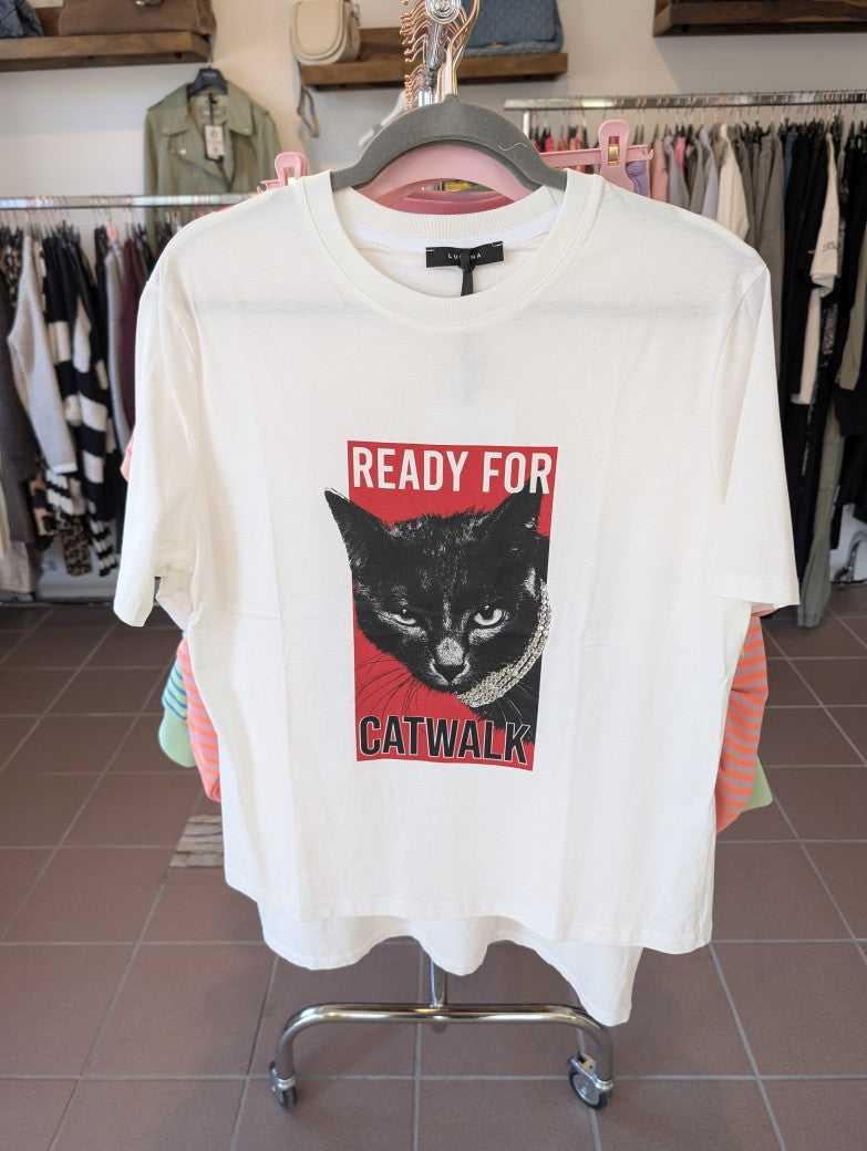 T-Shirt Ready For Catwalk Baumwolle One Size - von LUMINA