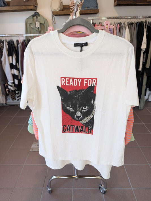 T-Shirt Ready For Catwalk Baumwolle One Size - von LUMINA