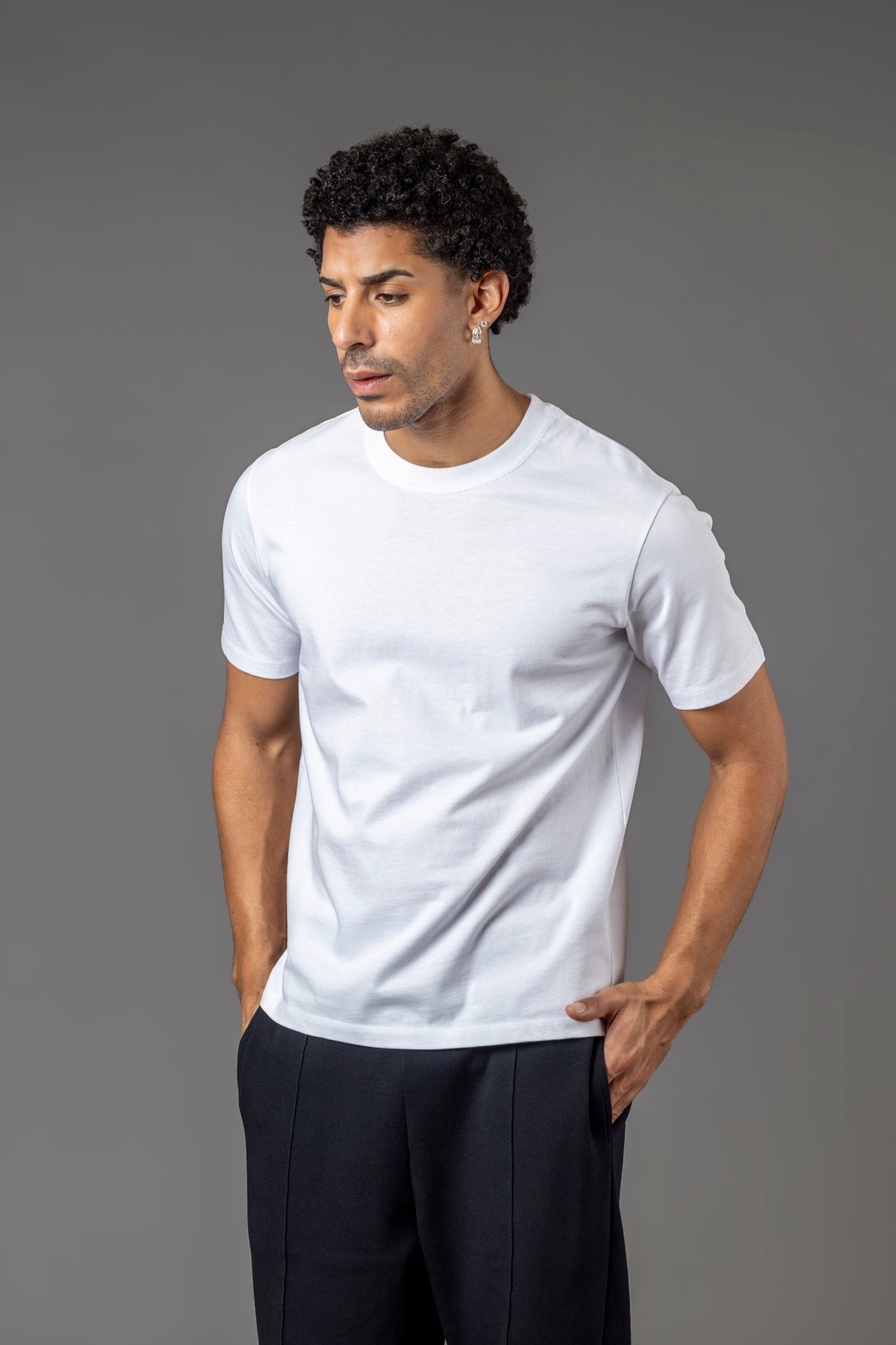BASIC T-SHIRT GERADER SAUM T20