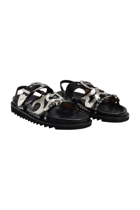 Aj1018 Flat Shoes - Toga Pulla - Black - Leather