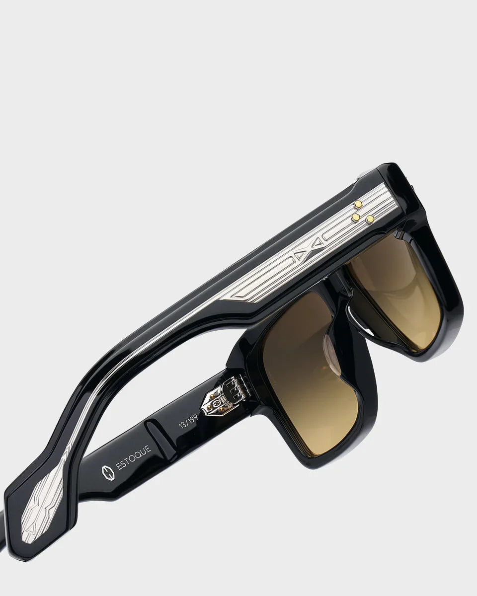 japanese vintage thick acetate sunglasses – unisex square fashion eyewear by estoque | high quality designer style