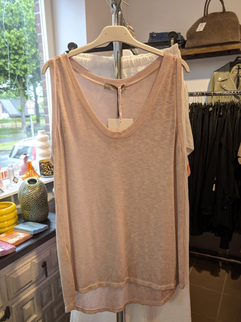 Top Lang in Altrosa Baumwolle, One Size - von BELIEVE