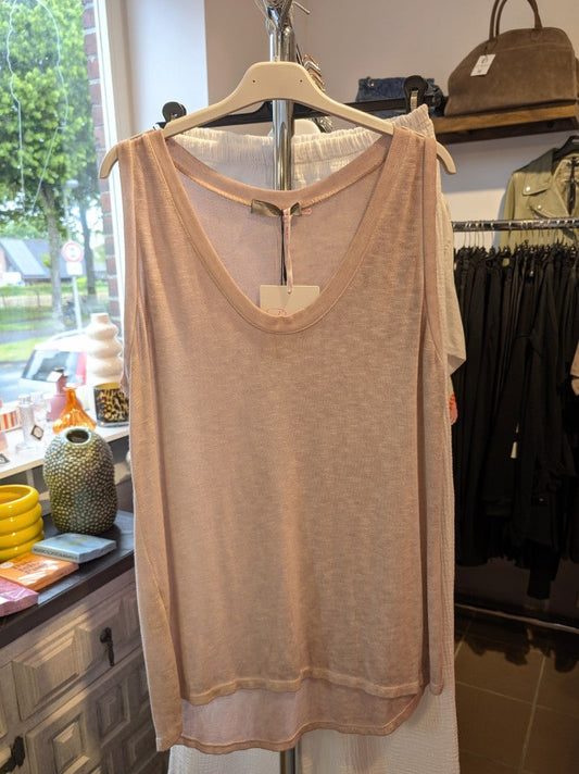 Top Lang in Altrosa Baumwolle, One Size - von BELIEVE