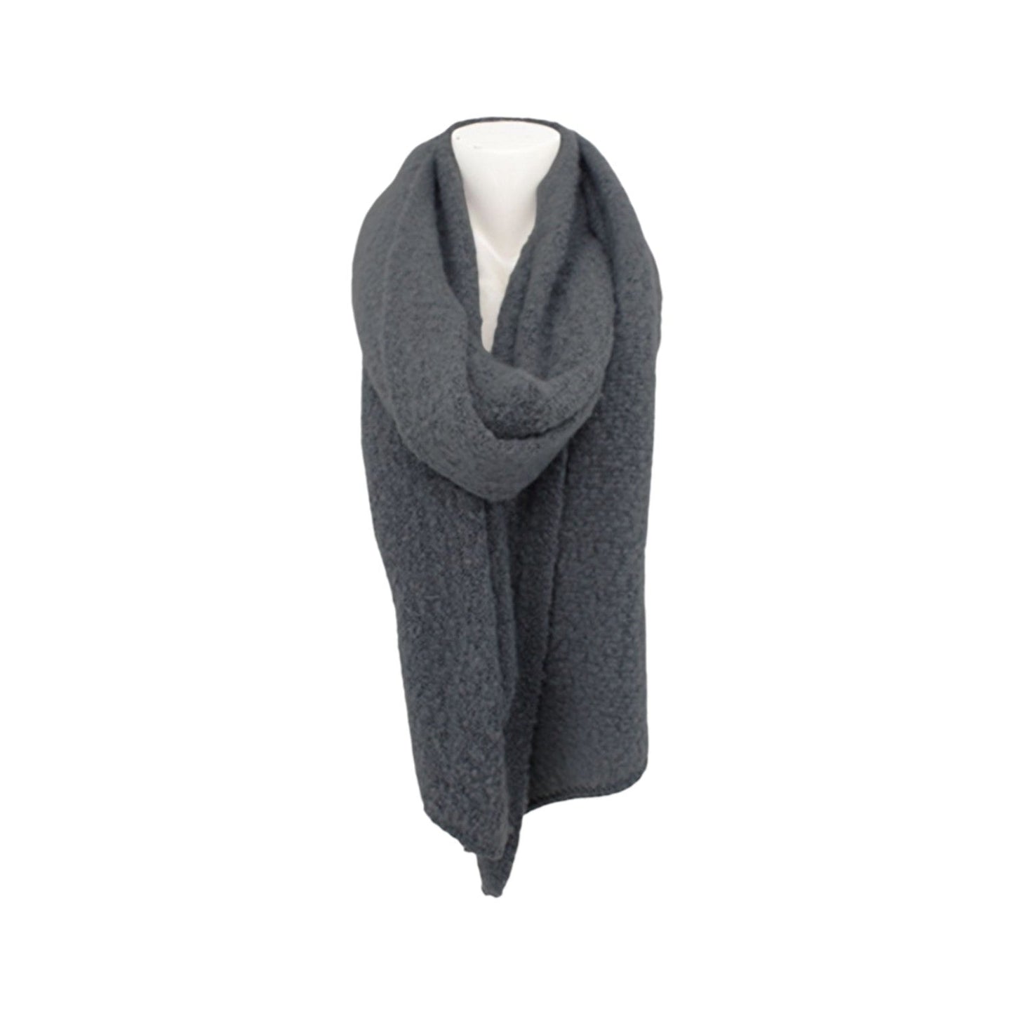 Winter Damen Schal Trapez » Bouclé Damenschal 200x40 cm » Winterschal Trapezschal » Alpaca Touch-Feeling | weich & flauschig