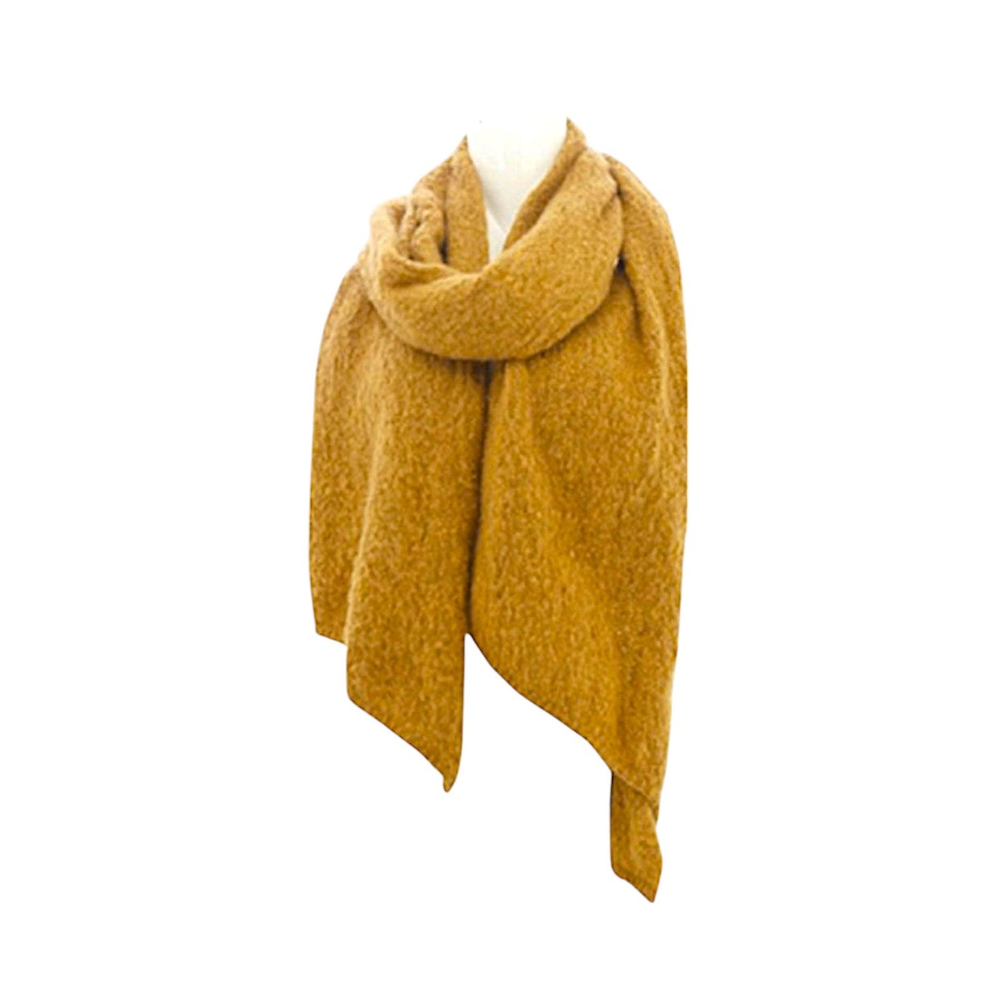 Winter Damen Schal Trapez » Bouclé Damenschal 200x40 cm » Winterschal Trapezschal » Alpaca Touch-Feeling | weich & flauschig