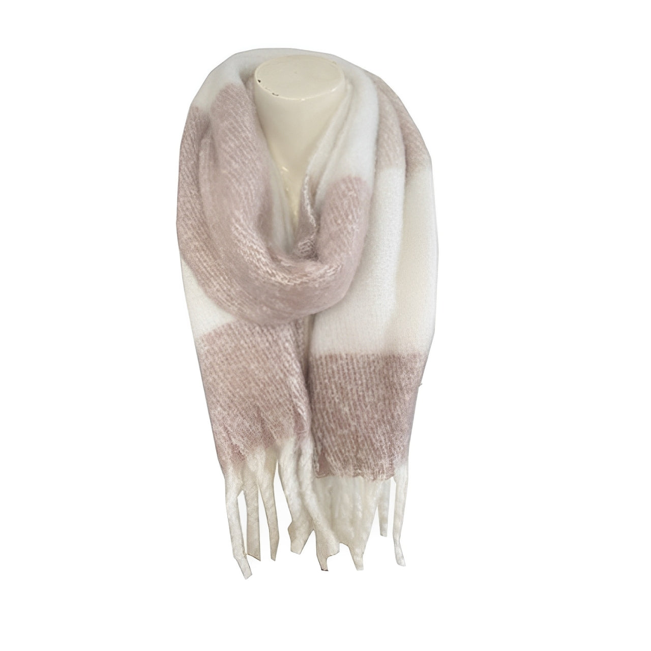 Winter Damen Schal » Winterschal Dreads Faith » warmer Damenschal mit Fransen » Winter Volumen Schal