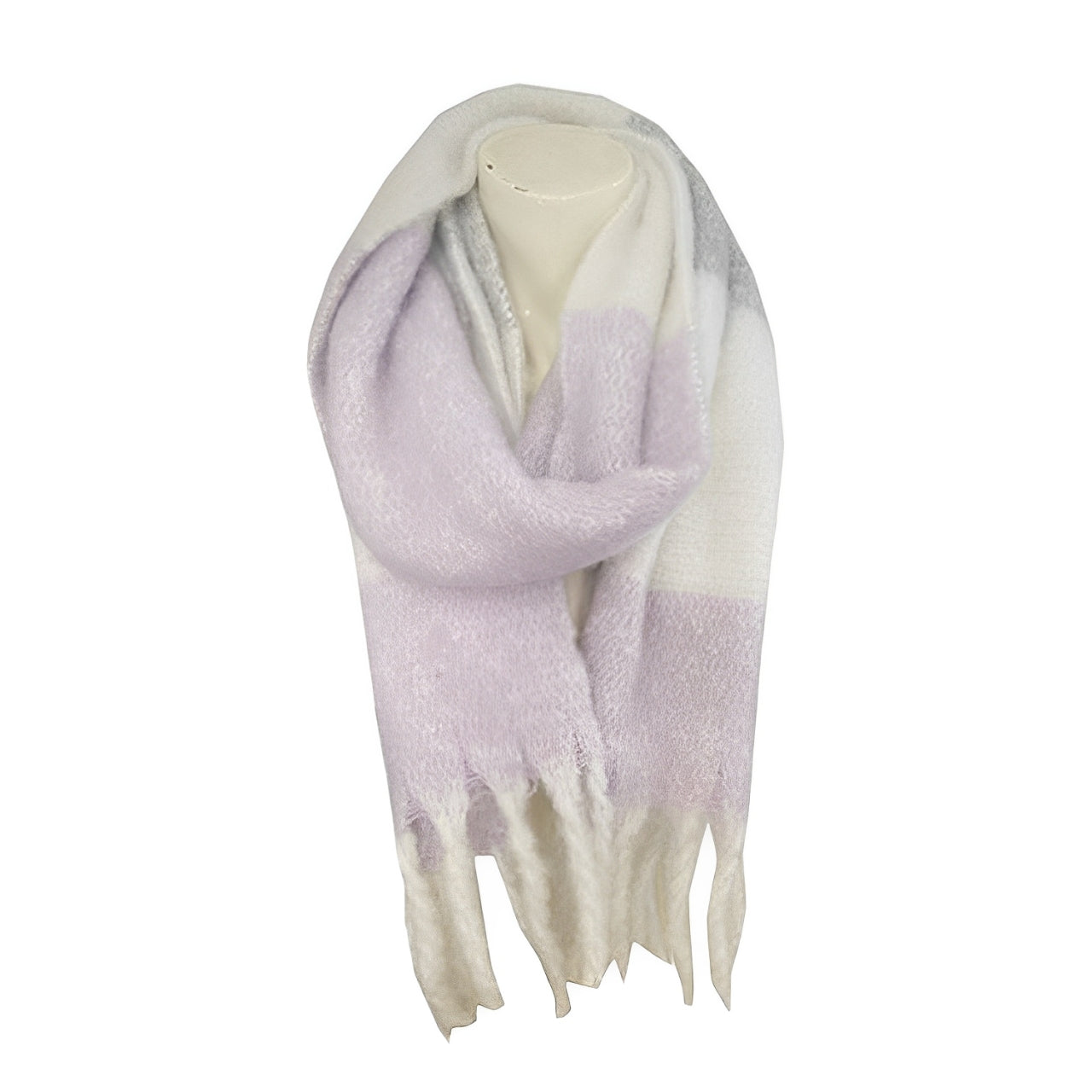 Winter Damen Schal » Winterschal Dreads Faith » warmer Damenschal mit Fransen » Winter Volumen Schal