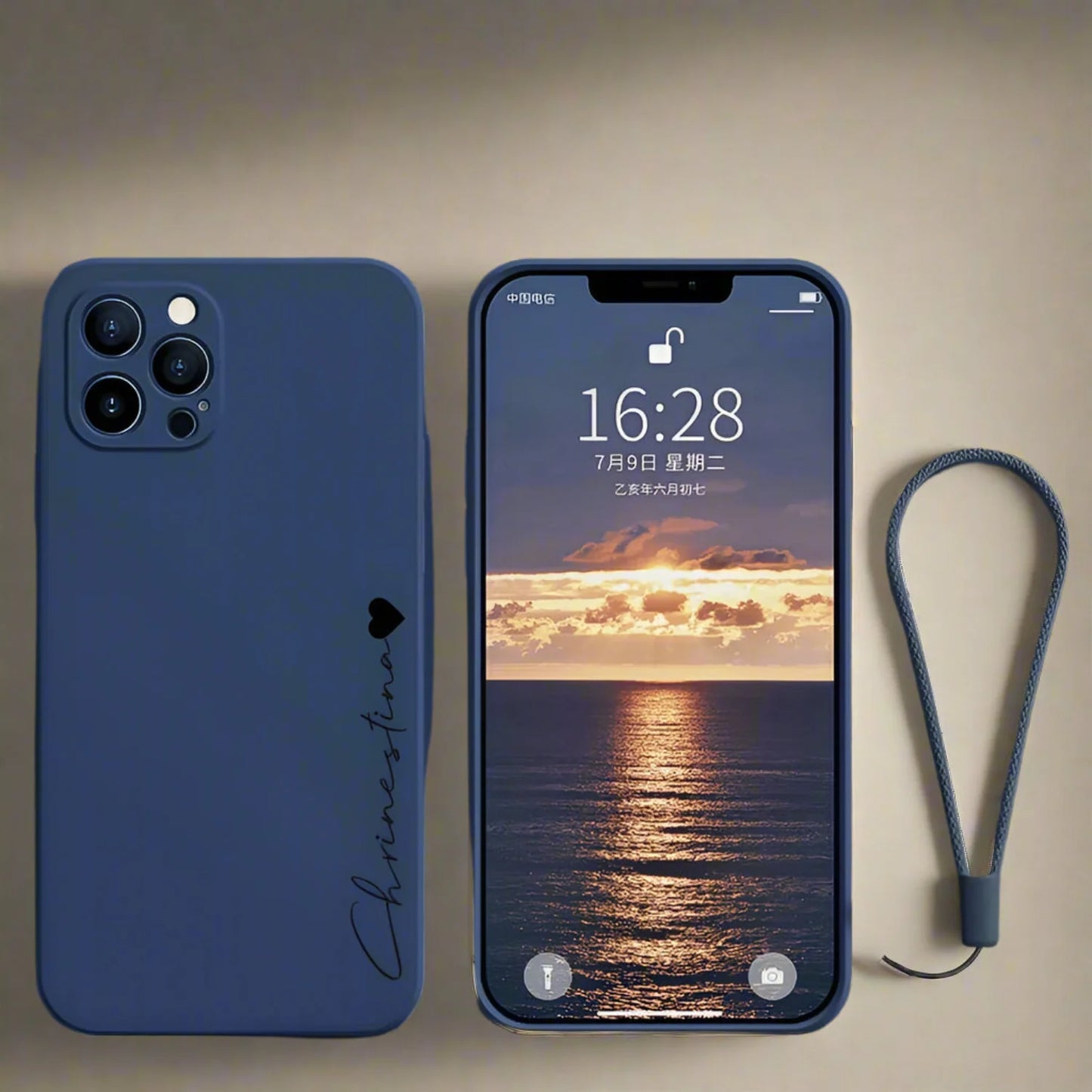 Your name case for iPhone soft liquid silicone shockproof diy cover