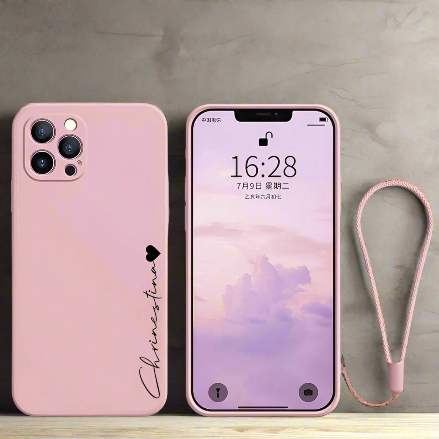 Your name case for iPhone soft liquid silicone shockproof diy cover