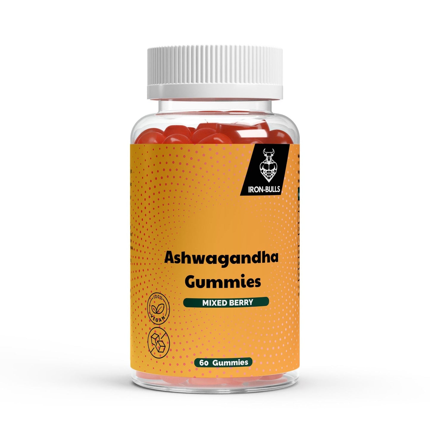 Premium Ashwagandha Gummies – Entspannung & Fokus in Gummiform 300 + Vitamin B6,- 60 Stk