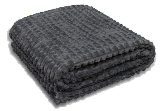 Wohndecke » Kuscheldecke » Decke Flanell in Waffeloptik » Tagesdecke 150x200cm