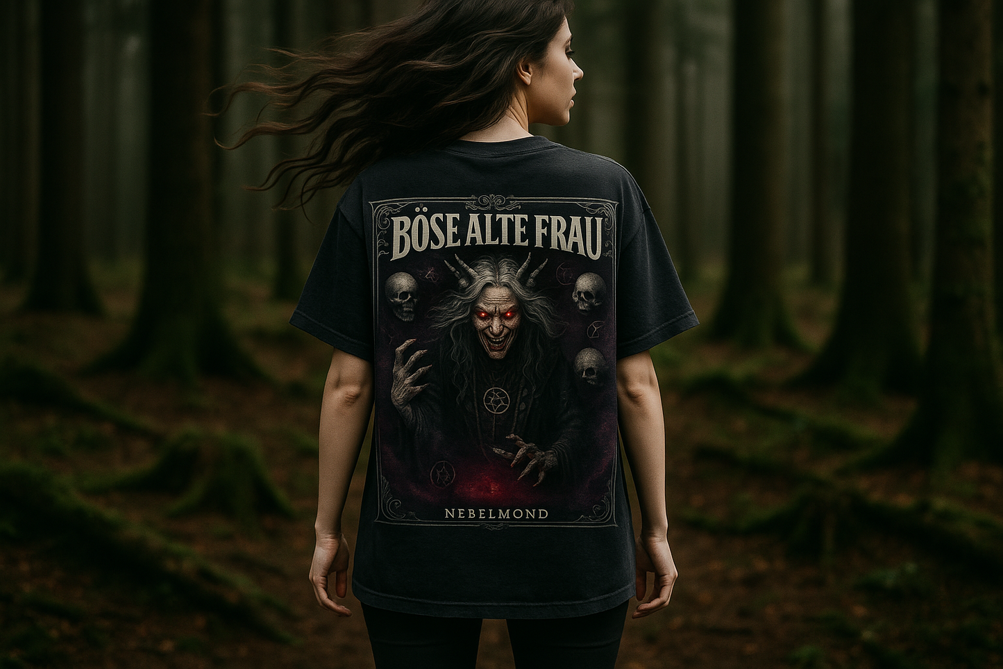 Böse Alte Frau | Dark Elders Colection | Nebelmond Oversized Shirt