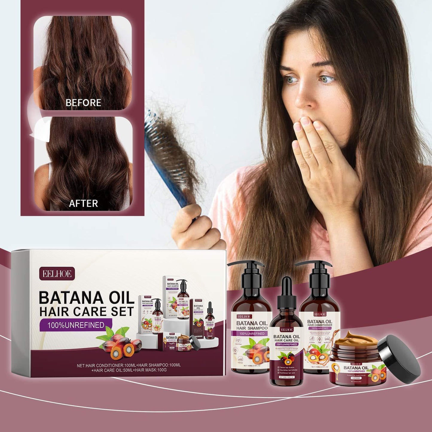 Batana Oil Abundance Hair Care Set Repair - AXON