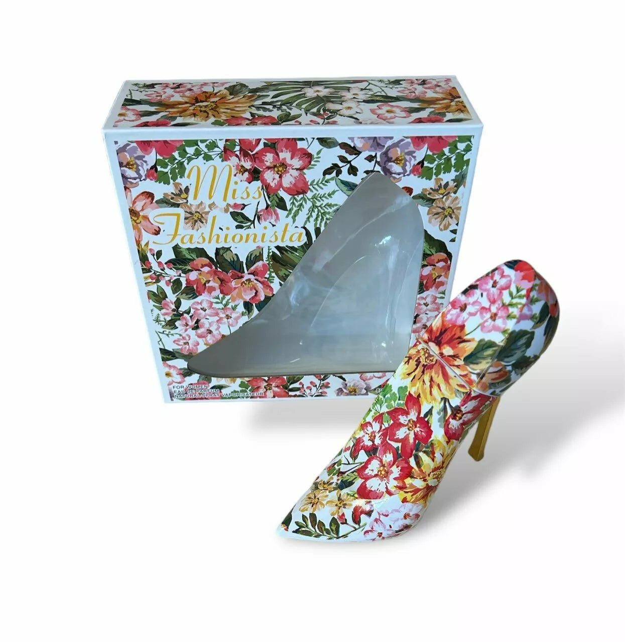 Damen Parfüm » Stiletto mit Blumenmuster 100 ml Eau de Parfum | Tiverton Miss Fashionista White