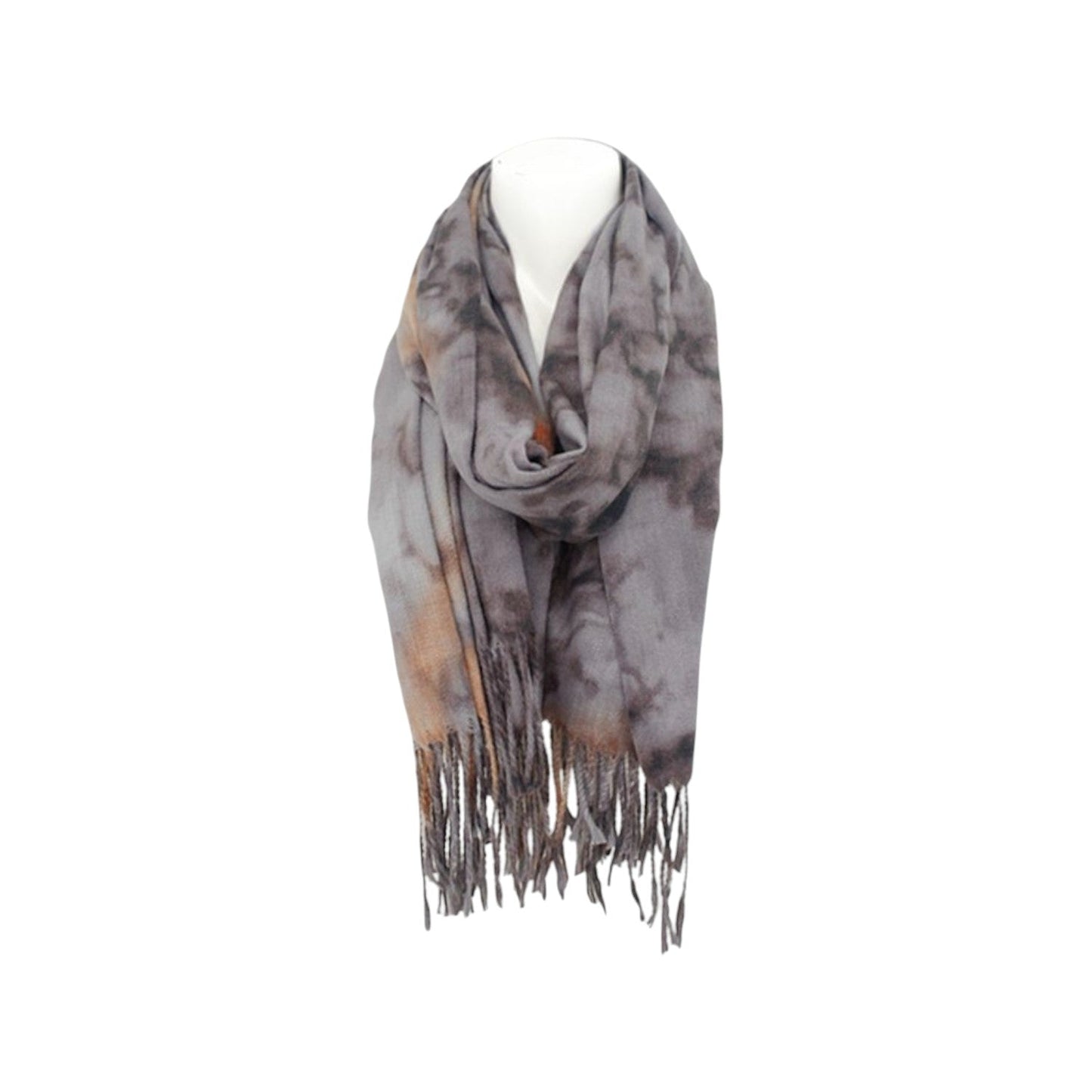 Winter Damen Schal Soft Cashmera » Winterschal Wasserrose » Fransenschal » Damenschal 180 x 70 cm