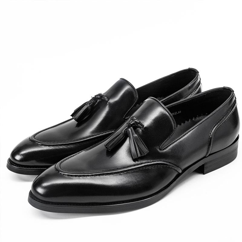 Business Casual Tassel Leather Shoes Men - AXON