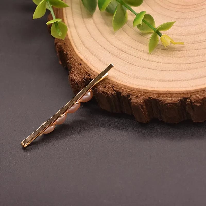 Haarclip mit Perlen in Weiss oder Rosa