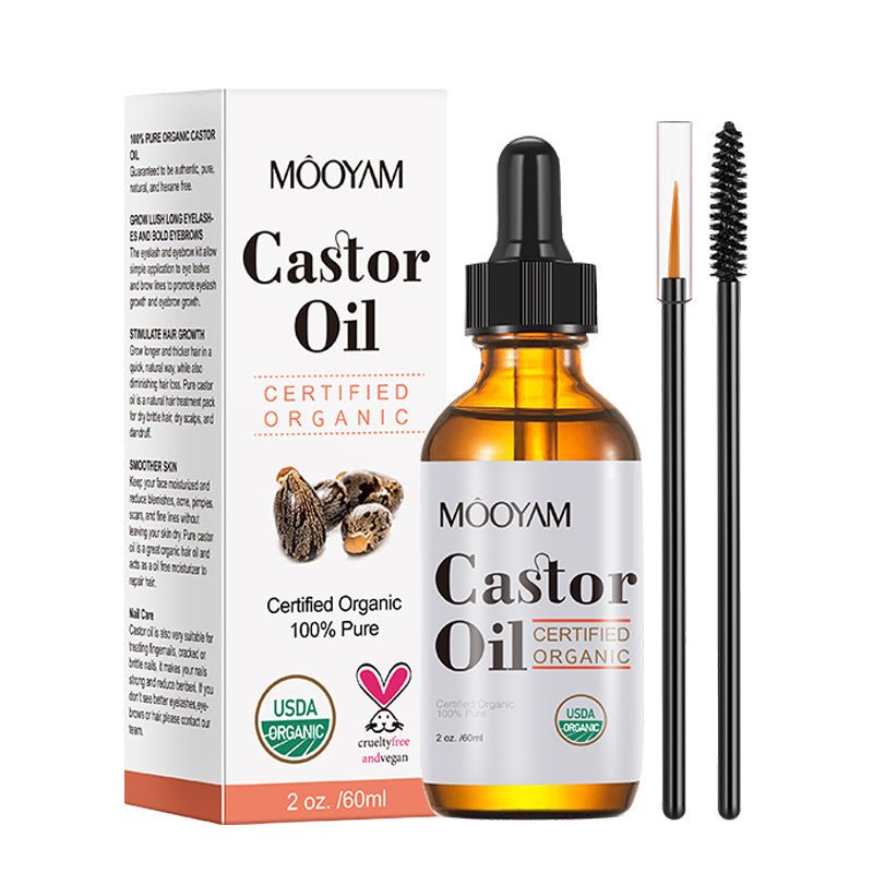 Castor Oil Castor Oil Skin Care Massage Basic Oil Hair Eyebrow Eyelash Care - AXON