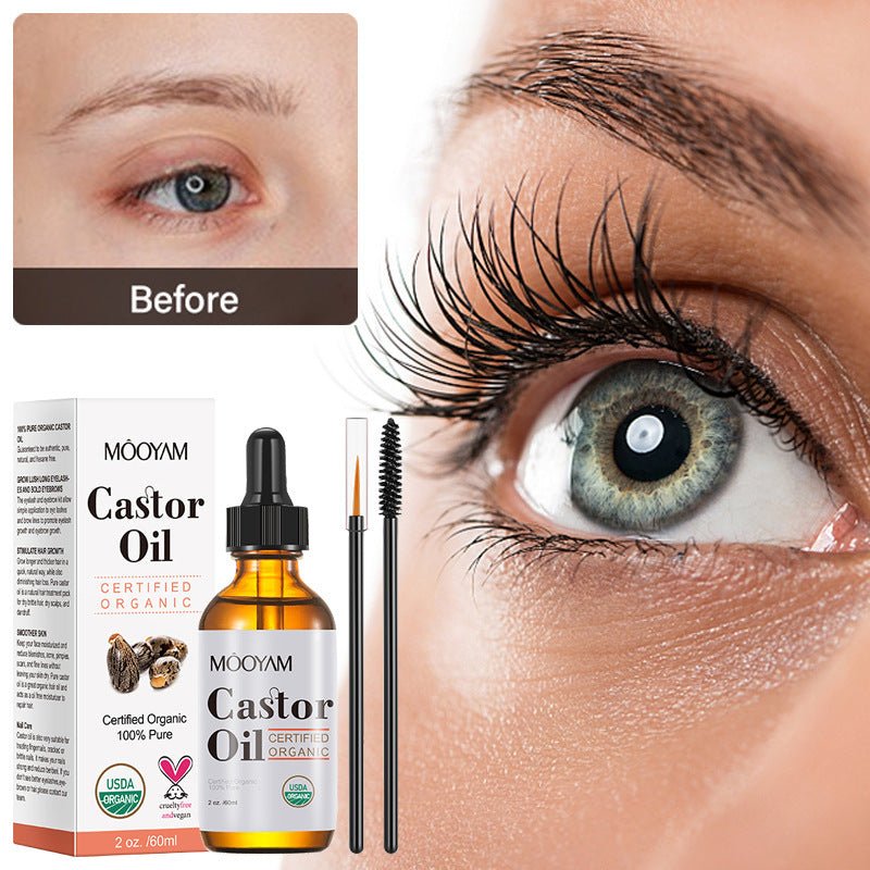 Castor Oil Castor Oil Skin Care Massage Basic Oil Hair Eyebrow Eyelash Care - AXON