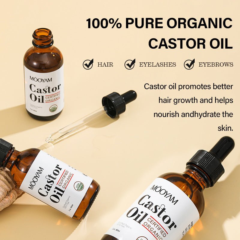 Castor Oil Castor Oil Skin Care Massage Basic Oil Hair Eyebrow Eyelash Care - AXON