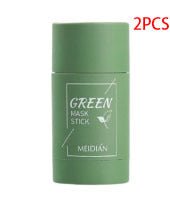 Cleansing Green Tea Mask Clay Stick Oil Control Anti - Acne Whitening Seaweed Mask Skin Care - AXON