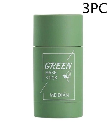 Cleansing Green Tea Mask Clay Stick Oil Control Anti - Acne Whitening Seaweed Mask Skin Care - AXON