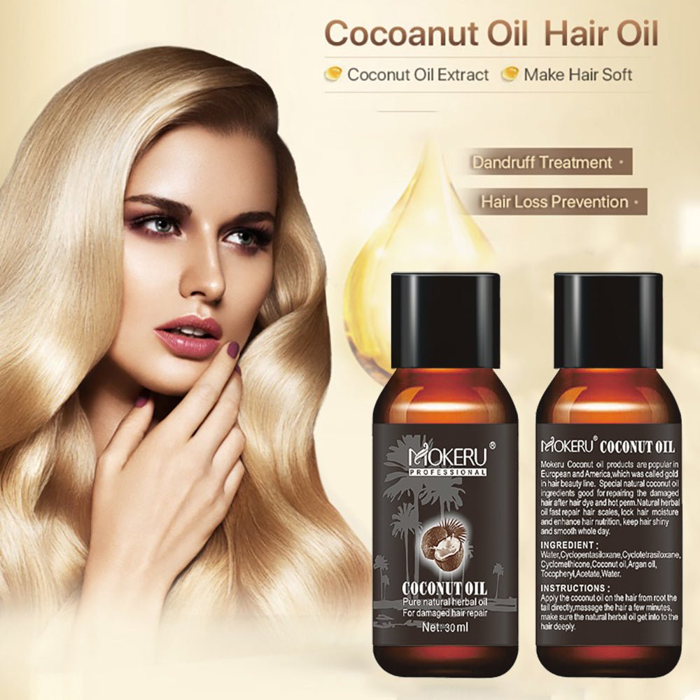 Coconut Oil Repair Frizz Repair Damage Hair Care Hair - AXON